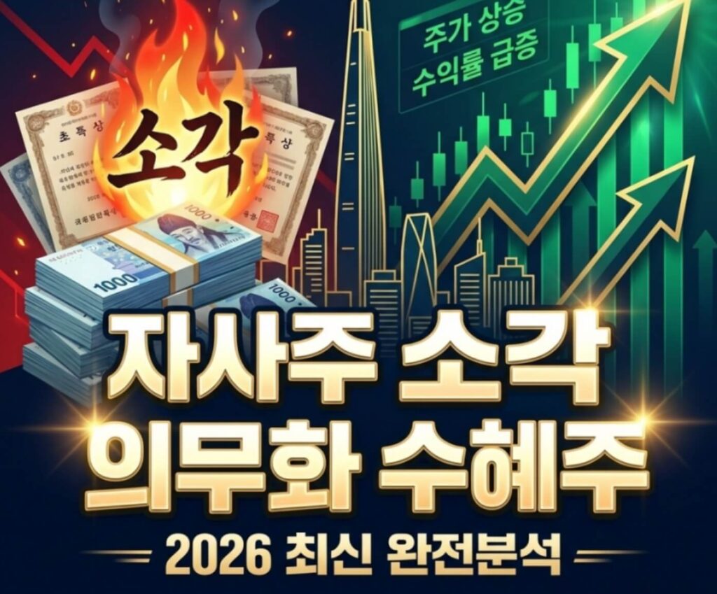 자사주 소각 의무화 수혜주