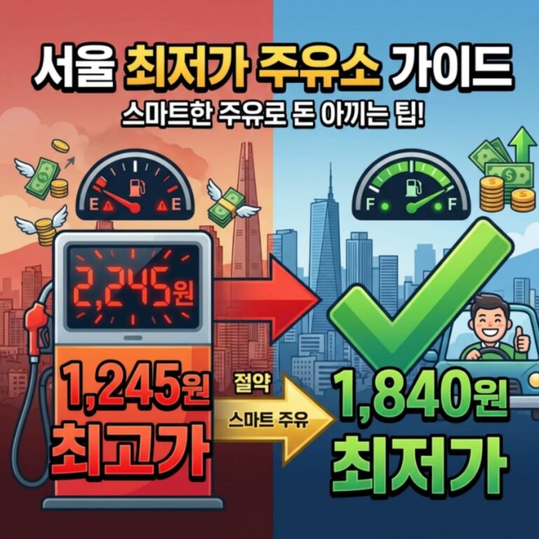 서울 구별 기름값 비교