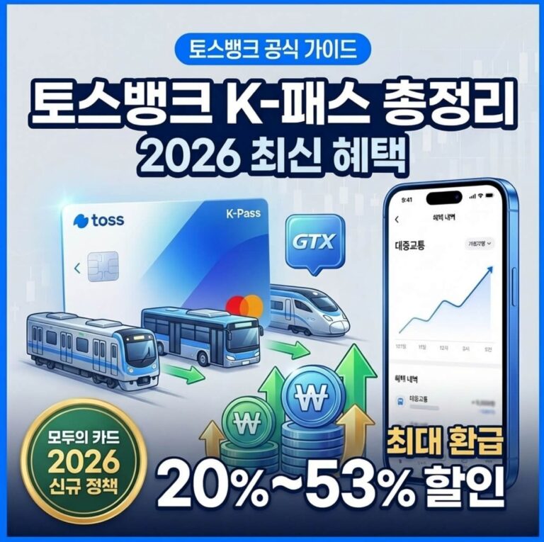 토스뱅크 K-패스 체크카드 혜택