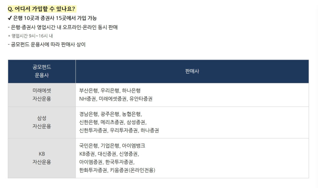 국민참여형 국민성장펀드 가입 방법