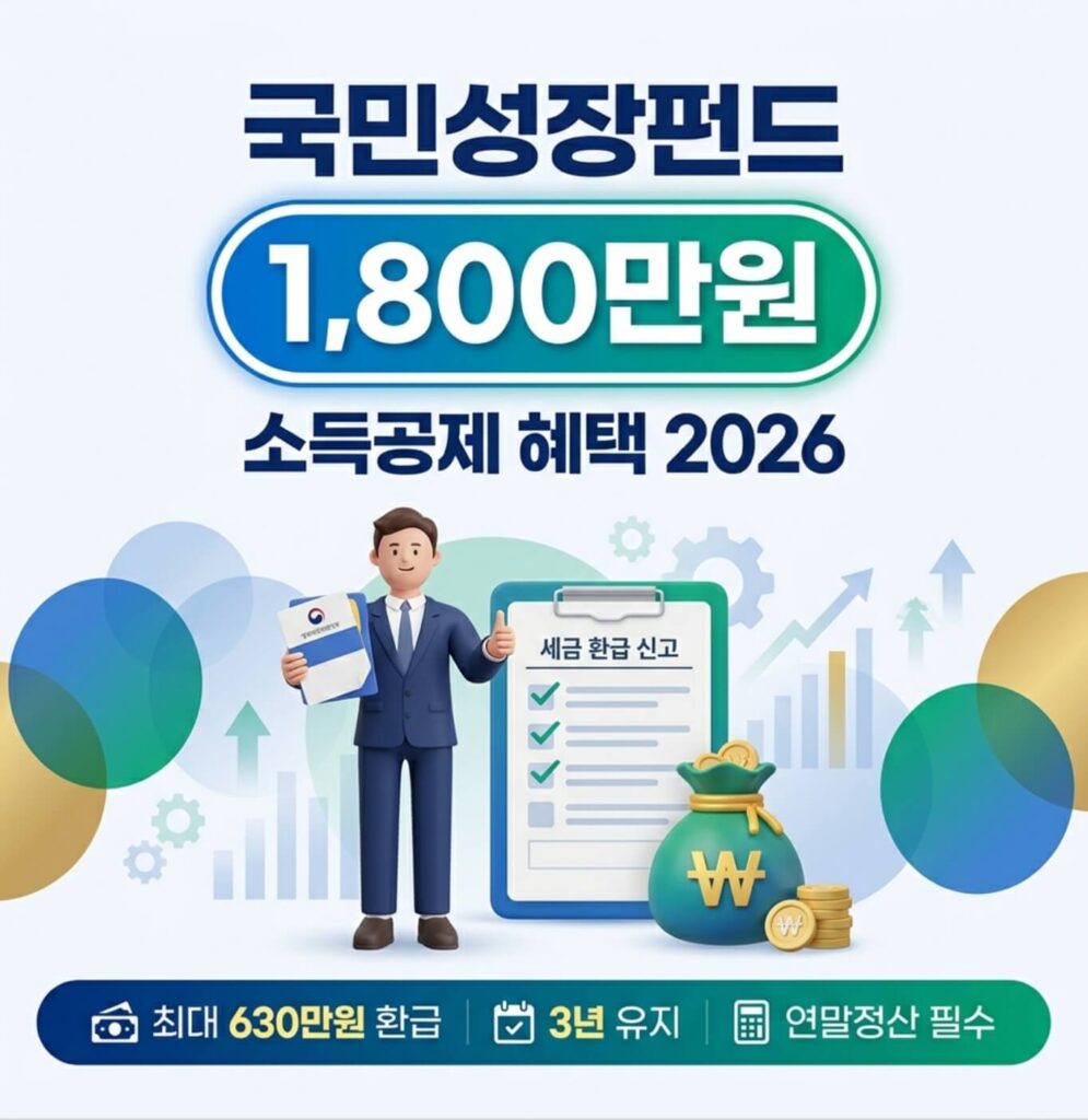 국민성장펀드 1800만원 소득공제