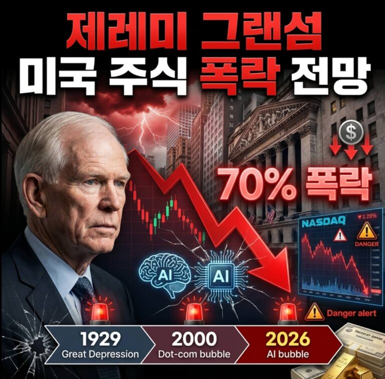 제레미 그랜섬 미국 주식 폭락 전망